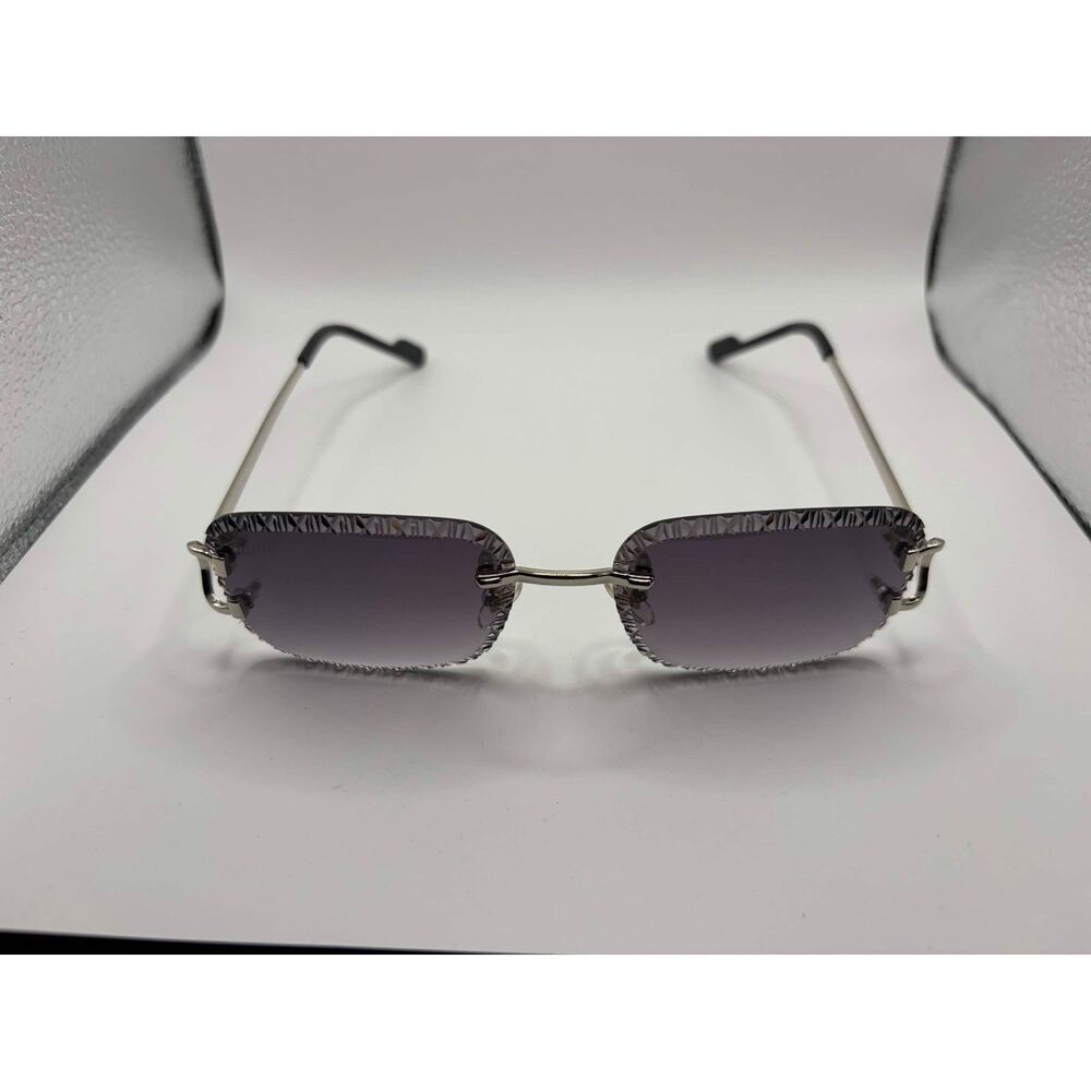 Cartier CT0069S Rimless Gradient Sunglasses 55-18-142 – Silver Tone